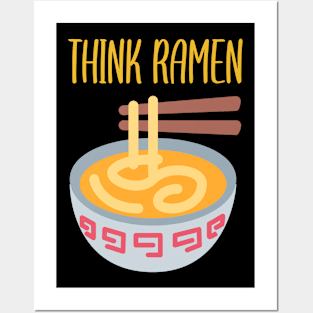 Think ramen ramyun ramyeon. Pasta Noodle lovers Posters and Art